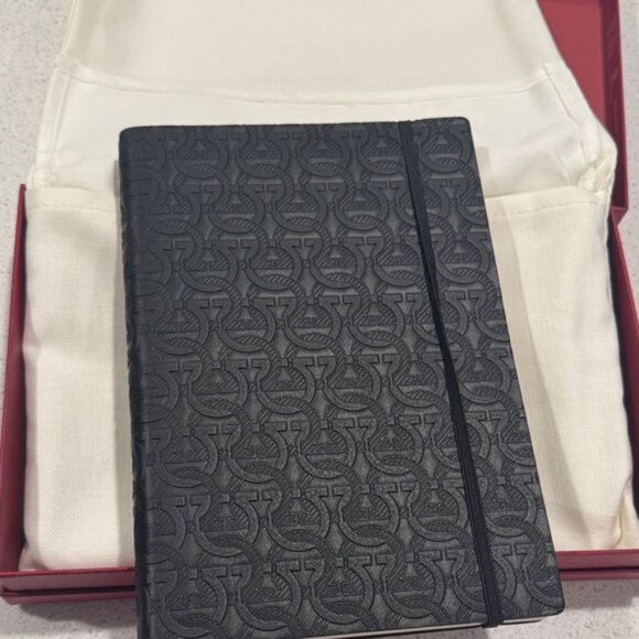 Salvatore Ferragamo Other - Salvatore Ferragamo NWT Black Notebook with Burgundy Box